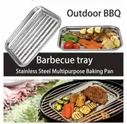 2pcs Stainless Steel BBQ Grill Basket