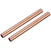 Copper Round Tube 16mm OD 1mm Wall Thickness 150mm Length Pipe Tubing 2 Pcs