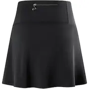 WOSAWE Women's Cycling Skort Skirt Bike Skirt Padded Shorts / Chamois Relaxed Fit Road Bike Cycling Sports Reflective Strips Sweat-Wicking Black Clothing Appar