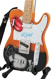 Miniature Guitar Art Series Mick Jagger Rolling Stones