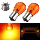 2pcs 12V Amber Bulb 1156 P21W BA15S 581 Bayonet Base Lamp 21W Turn Signal Lights