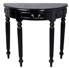 Mahogany Half-Round Wall Table Console Table Solid Wood Side Table