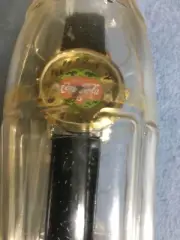 Vintage 2002 Coca Cola Black Leather Watch In A Plastic Coke Bottle Sealed NOS .