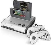 Retro-Bit RetroDuo Twin Video Game System V3.0 Silver/Black