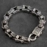 925 Sterling Silver Plated Bangle Bracelet Chain Popular Vintage Bracelets Men