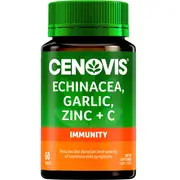 Cenovis Echinacea Garlic Zinc & Vitamin C For Immune Support 60 pack