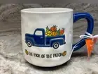 Fall Theme Coffee Mug Pick Of The Patch With Pumpkins. Lang. Hand Painted. New.