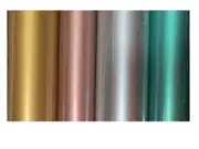 bulk 50 Metallic Gift Wrap 4 Assort 3.5cm Core 200x1cm