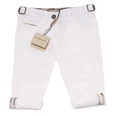 9612O pantaloni bimba bianco BURBERRY trousers pants kids