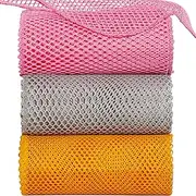 BAIKAFU 12Pcs Dish Wash Net, Innovative Mesh Cloth, Ultra Durable Non-Scratch Rags, 100% Odor Free/Quick Dry, Perfect Scrubber Sponges for Washing Dishes - Yellow/Pink/Gray