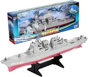 GARVALON Model Battle Ships Toy Boys Room Decoration Kids Birthday Present for Boys Navy Ship