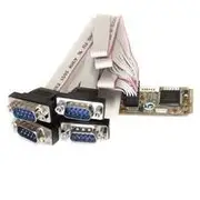 StarTech 4 Port RS232 Mini PCI Express Serial Card w/ 16650 UART MPEX4S552