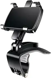 Car Dashboard Phone Holder | Sun Visor Navigation Mobile Holder | Shockproof Smartphone Cradle | Adjustable Mobile Mount Clip | Phone Stand for Sedan Rv Automotive Vehicle