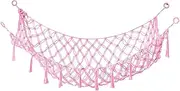 Stuffed Animal Net Hammock, Plushie Net Hammocks Animals Storage Mesh Wall-Mounted Animal Nets Stuffed Animal Storage Hanging Corner Holder with Hooks for Wall Corner of Bedroom Playroom 135 * 65CM