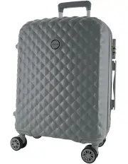 [PIERRE CARDIN] Belle Cabin Hard Shell Suitcase in Grey