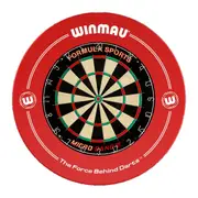 Formula Sports Micro Band 3 Dart Board and Winmau Printed Red Dartboard Surround Set