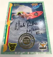1993 Futera HOT SURF Trading Card Mark Richards Rare Signature Card (Export Ed)