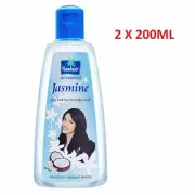 2 X 200ML JASMINE HAIR OIL PARACHUTE- ADVANCED HERBAL- SOFTER SHINY-NON STICKY