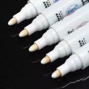 White Highlighter Marker Pens Thin Waterproof Car Tyre Pen Permanent Nice