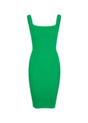 Hunza G Seersucker Tank Dress - Green - One Size One Size