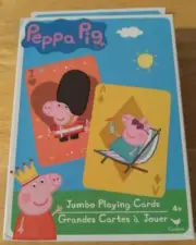 Spinmaster Children's PEPPA PIG Jumbo Playing Cards New!
