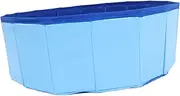 SUPVOX Doggy Pool for Small Dogs Swimming Pool Portable Dog Bath Puppy Tub Pet Supplies Puppy Tub for Bath PVC Sky-Blue
