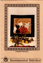 Pumpkin Patch Sue Halloween Wall Quilt Pattern by Sentimental Stitches