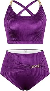 [Hanna Nikole] Women's Plus Size Swimsuit Two Piece Swimsuit Bikini Swimwear Tummy Control Bikini Sets
