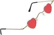 [Ipetboom] Round Sunglasses Retro Fashion Eyeglasses Uv Protection Unique Fake Glasses for