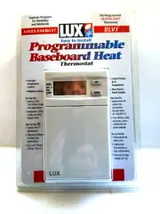 LUX ELV1 44309A Programmable Baseboard Heat Thermostat (Heating Only) White