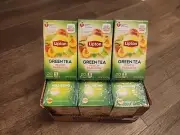 (6) Lipton Green Tea Peach Paradise - 20 Ct. Each Best By: 6/25
