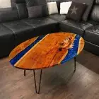Oval Epoxy Table Epoxy coffee table Resin Table for Home Decor