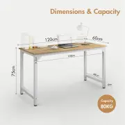 Advwin Computer Desk Study Table 120cm White