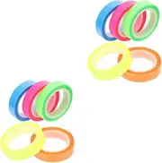UTHCLO 10 Rolls Waterproof Index Sticker Highlighter Tapes Page Markers Text Highlighter Strips Filing Products Note Paper Book Sticky Tabs Highlighters Highlighter Tape Removable The Pet