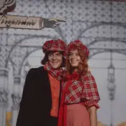 Michael Schanze and guest star: Schlagerduo Cindy and Bert 1976 OLD PHOTO