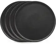 salt&pepper Brae Side Plates - Set of 4 - Black - Side Entree Plates