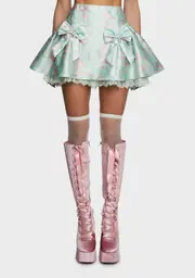 [Sugar Thrillz] Scandal Sheet Mini Skirt - Green