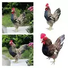 Hen Model Chick Sculpture Animal Figurine Adorable for Porch Yard Decoration