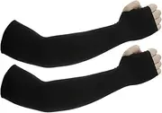 [JUSDIQIR] Sun Protection Arm Sleeves With Thumb Holes for Men Women,Cooling Compression UV Arm Cover,Outdoor Sports Sleeve Arm