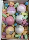 6pc-organic Bath Bombs Set Natural Mini Hand Made- Essential Oils Bath Bombs