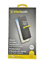 Blackweb CORNING Glass Screen Protector with Privacy Film For iPhone 12 Mini NIB