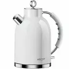 Electric Kettle, ASCOT Stainless Steel Electric Tea Kettle, 1.7QT, 1500W, BPA-Fr