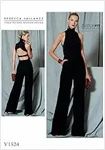 Vogue Patterns V1524A50 Casual Jumpsuit, 6-8-10-12-14 Orange