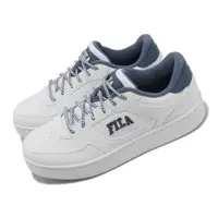 在飛比找ETMall東森購物網優惠-Fila 休閒鞋 Court Trend 男鞋 白 藍 皮革