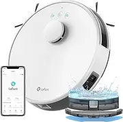 Lefant M1 Robot Vacuum and Mop with dToF Navigation, 4000Pa Strong Suction, 150min Runtime, Multi-Floor Mapping, No-Go Zones, Ideal for Pet Hair & Carpets, WiFi/App 2.4GHz & 5GHz