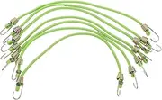VALICLUD 10pcs Small Stretchy Cord with Hooks Mini Bungee Cords Elastic Straps for Luggage Bikes Small Stretchy Cords for Fastening