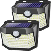 Motion Sensor Light 2 Packs, Solar Lights Outdoor Waterproof with 3 Lighting ...