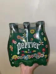 Perrier x Takashi Murakami Sparkling Mineral Water 6 Pack Carbonated Collectible