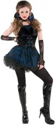 Midnight Vamp Vampire Junior Medium (7-9) Costume - NWT Free Shipping Amscan