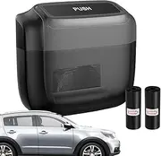 Small Car Trash Bin | Car Dustbin with Lid and Trash Bags | Portable Desktop Trash Can, Automotive Garbage Cans for Bedroom Home Car